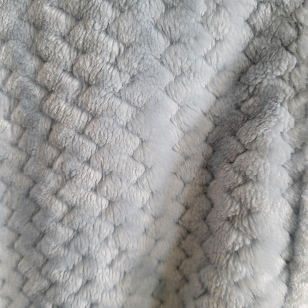 Columbia Women's Light Blue Textured Fleece Jacket - Picture 2 of 4